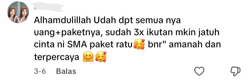 Testimoni WhatsApp 1